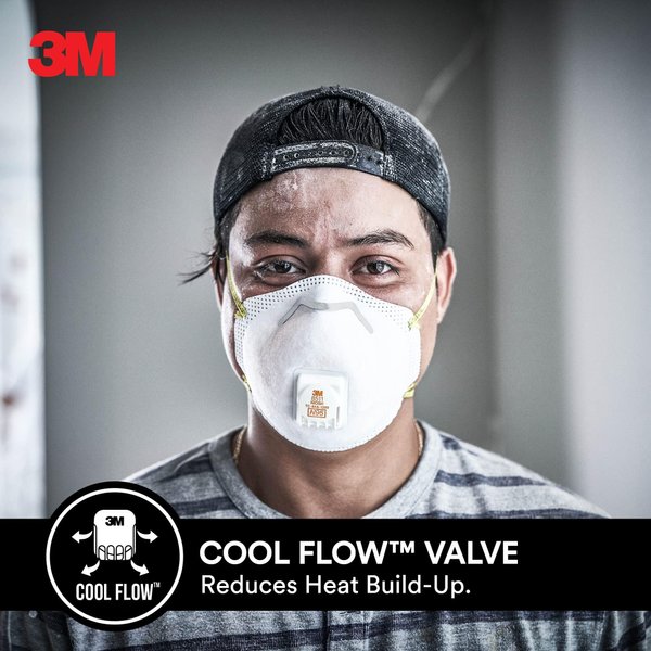 MMM8511 - Particulate Respirator w/Cool Flow Exhalation Valve