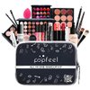 Pure Vie All-in-One Holiday Gift Makeup Set Cosmetic Essential Starter Bundle Include Eyeshadow Palette Lipstick Concealer Blush Mascara Foundation Face Powder - Makeup Kit for Women Full Kit
