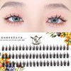 CB 3 Trays Cluster Eyelash, DIY Individual Extensions At Home, Eyelash Clusters False Eyelashes, Volume Eyelash Extensions, C Curl, Little-Devil, 180 Pcs In 3 Trays, 9-10-11mm Mixed