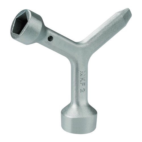 VIDABTE MKF2 Meter Curb Box Key triangle curb box wrench electric box key,Electric Box Key Water Meter Key for meter pit lids and meter box lids and curb box