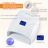48w UV LED Nail Lamp Nail Dryer, Gel Nail Light Rechargeable Nail Lamp with Timer Setting, UV Gel Nail Lamp for Gel Nails, with Automatic Sensor & Professional Portable Handle Nail Curing Lamp
