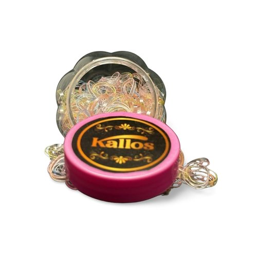 Kàllos 0.5 inch Elastic Hair Ties soft rubber bands for kids, Soft Elastic Ties for Braids, Ponytails, and Hairstyling, Snag-Free, for Kids and Girls. (Transparent)