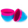 Set of 2 Pink and Blue Giant Jumbo Size Fillable Plastic Easter Eggs, 10 Inches
