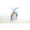 Generic White blue yellow floral hawaiian style hair claw clamp clip