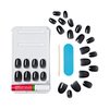KISS Gel Fantasy, Press-On Nails, Nail glue included, 'Jelly Queen', Black, Short Size, Oval Shape, Includes 28 Nails, 2g glue, 1 Manicure Stick, 1 Mini File