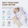 COTTONBEBE Musical Stuffed Animals with Sound Machine, White Noise Baby Soothers for Sleep, Night Light Shush Lullaby Music Soothing White Noise Toys for White Noise Boy & Girl, Bear