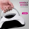 WEVILI 288W UV LED Nail Lamp, Faster Nail Dryer Gel Polish Light for Hands & Feet, Professional UV Nail Light with 4 Timers & Auto Sensor, Portable Handle Curing UV Light for Nails Gel Lamp Machine