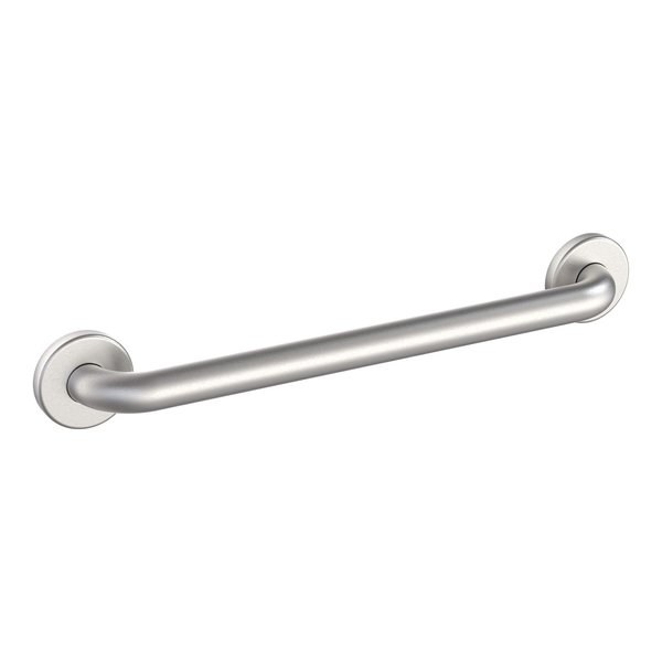 WingIts WGB5SS18 STANDARD Grab Bar, Concealed Mount, Satin Stainless Steel, 18-Inch Length by 1.25-Inch Diameter