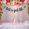 Helewilk Let's Get Lit Banner, Marijuana Theme Birthday/420 Birthday/Dope Birthday Party Decoration, Marijuana Pot Leaves Garland for Dope Birthday Weed 420 Party Supplies