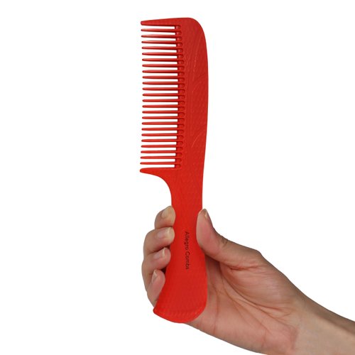 Allegro Comb 1004 Wide Tooth Detangling Hair Combs For Women, Stylists & Curly Hair Teasing Comb Mens Comb 1 Piece. (Strawberry)