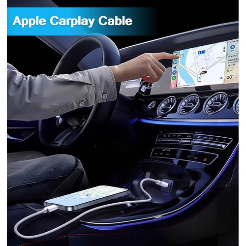 ukiism Car Carplay Woven Cable for iPhone16/15 Car Charger Cord, 2Pack/3.3FT USB A to USB C Cable Compatible for iPhone 15/16 Pro Max Plus, iPad Pro Air Mini Car Charger Cord