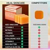 Kojic Acid Soap for dark spot correction with Turmeric, Retinol, Hyaluronic Acid, Vitamin C, Vitamin E, Collagen, Shea Butter, and Olive Oil. Includes Free Soap Bag.