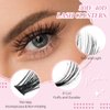 PITHER DIY Lash Extension Kit, Eyelash Extension Kit 280PCS 30D 40D Mix 9-16mm Individual Lash Clusters Kit with Applicator Bond and Seal Lash Glue Lash Extension Remover Tweezer