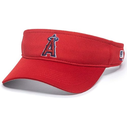 Los Angeles Angels Red Golf Sun Visor Hat Cap Adult Men's Adjustable