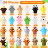 Shappy 24 Pieces Kids Hand Puppet Plush Zoo Animal Hand Puppets Toddler Animal Puppet Soft Plush Toys Plush Puppets Pretend Toys Educational Toys for Telling Story Teaching Role Play, 24 Styles