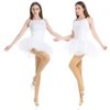 MANZI 3 Pairs Women's Girl's Dance Tights Convertible Transition Ballet Tights 40D Nude L(11-14y)