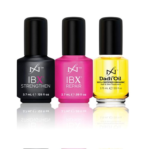Nail Polish NEW! IBX Mini Duo Pack With FREE Dadi oil Restorating Protecting Nails