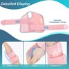 CURECARE 2 in 1 Wrist Brace for Carpal Tunnel, Wrist Splint with 2 Replaceable Matel Plates & Springs and 360° Adjustable Straps (Right - Pink, L/XL)