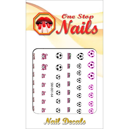 Soccer Mom Waterslide Nail Decals by One Stop Nails V2.