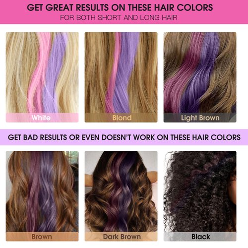 MSDADA Blue Hair Chalk for Girls - 10 Pcs New Hair Chalk Comb Temporary Bright Washable Hair Color Dye for Girls Kids - Christmas Birthday Easter Halloween Gifts for Girls Kids
