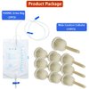 Condom Catheter External self Sealing Set 10 Pcs Male Condom Catheter 2 Pcs 1000ml Urine Bag (30mm/1.18inch)