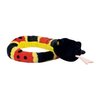EcoBuddiez Sssnakes - Coral Snake from Deluxebase. Small 70cm Soft Toy Snake Stuffed Animal. Soft Plush Snake Made from Recycled Plastic Bottles. Perfect Eco-Friendly Snake Toy for Boys and Girls