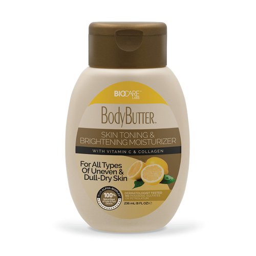 Biocare Labs Moisturizing Body Butter - Body Cream With Vitamin C & Collagen - Instantly Penetrates and Deeply Renews Skin - Lotion Designed For Uneven Skin Tones