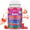 Magnesium Gummies for Kids - Magnesium Glycinate Gummies with L-Theanine, Chamomile, Licorice, Vitamin B6, D for Kids & Adults Sleep, Stress, Muscle Relief & Nerve Bone - Sugar Free Strawberry 60ct