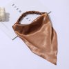 DINPREY Elastic Hair Scarf Headbands Silk Hair Bandanas Scarf Solid Head Kerchief Headbands with Clips for Women (8 Colors Set)