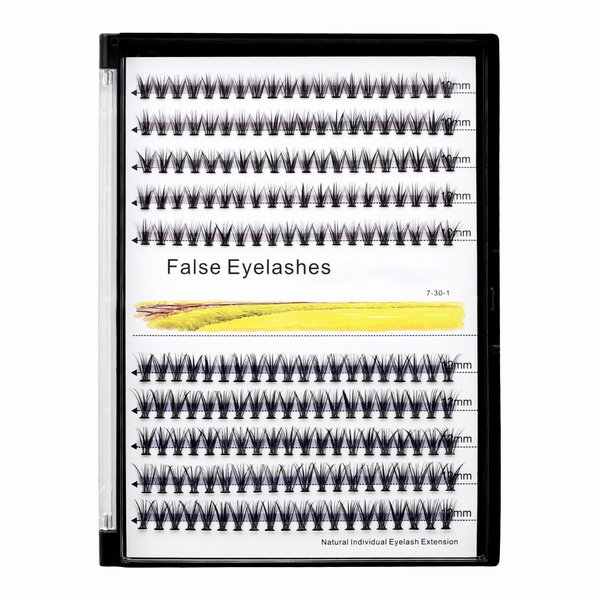Vayator Eyelashes 10-12mm Mixed,12-14mm Mixed,14-16mm Mixed Mink Eyelashes Extension Natural Russian Volume Faux Eyelashes Individual Lashes Makeup Tools (12mm-14mm Mixed)