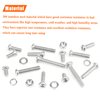 HELIFOUNER 100 Pieces M6 x 10mm /12mm /16mm /20mm /25mm /30mm /35mm, Phillips Pan Head Machine Screws, Metric Screws Bolts Washers Nuts Kit, 304 Stainless Steel