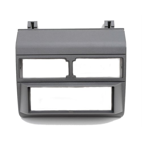 Grey Gray Complete Single Din Dash Kit + Pocket Kit + Wire Harness + Antenna Adapter Compatible with Chevrolet & GMC 1988-1996 Select Models
