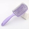 Hair Brush Dry Wet Hair Brush Detangling for Fine, Thick, Curly Hair - Curved and Vented Hair Brush for Women, Men or Kids Faster Blow Drying Styling Professional Paddle Vent detangler (Purple)