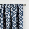 ECLIPSE Room Darkening Curtains for Bedroom - Isanti 37" x 84" Thermal Insulated Single Panel-Rod Pocket Light Blocking Curtains for Living Room, Indigo