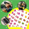 144 Pieces Softball Temporary Tattoos Stickers Softball Baseball Sports Themed Party Favors Supplies, Softball Tattoos for Girls Sporting Fans Softball Party Decorations (16 Styles)