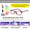 EYEURL Ladies Blue Light Blocking Reading Glasses - 2 Pack Computer Readers for Womens +2.25 Blue Ray Eyeglasses and Hard Case