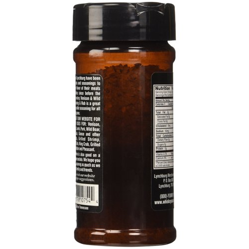 Historic Lynchburg Tennessee Whiskey Venison & Wild Game Seaoning & Rub 4.7 Oz. Jar