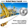 Float Valve for Water Tank Stainless Steel Float Ball Valve 3/4 Inch DN20 Floating Ball Valve Switch Automatic Brass Toilet Valve Float Valves for Stock Tank Pool Water Level Control(2 Pack)