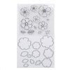 Welcome to Joyful Home Flower Metal Cutting Dies Stamp Stencils DIY Scrapbooking Photo Album Decor Cards (Clear Stamp+Dies Cutting)