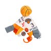 The Learning Lovey New York Knicks Baby Tag Toy - NBA Basketball - Baby Sensory Crinkle Toys - Soft & Safe - Ideal Baby Stroller Toy - BPA Free w/Stroller Clip