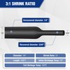 WORKPRO 100FT 1/4" Heat Shrink Tubing, 3:1 Ratio Dual Wall Adhesive Lined Heat Wire Shrink Wrap Tubing, Industrial and Marine Grade Shrinking Cable Tube, Insulation Sealing and Flame Retardant
