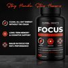 8-IN-1 Focus and Energy Supplements, Nootropic Memory Supplement for Brain Health | Organic Lion's Mane & Rhodiola | Cognizin Citicoline & CognatiQ | Caffeine & L-Theanine | Huperzine-A & Vitamin B12