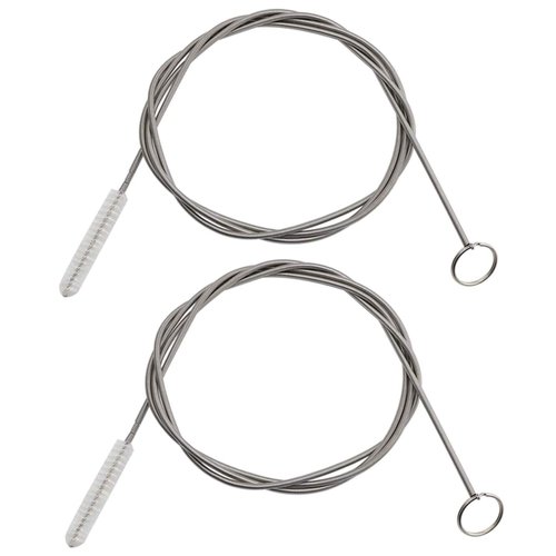 ICEYLI 2 Pack 60 Inch Long Flexible Tube Cleaning Brush, Stainless Steel and Nylon Bristles, Suitable for Home Kitchen, Fish Tank, Water Pump Accessories, and More