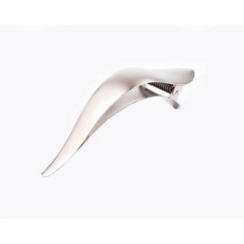Ficcare Maximas Hair Clip Silver Matte - size Small