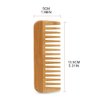 Brown Natural Bamboo Wide Tooth Comb Detangling Combs Anti-Static Curly Hair For Women Men Smoothing Massaging Home Salon Use Bamboo Hair Brushes For Women，Styling Tools and Appliances