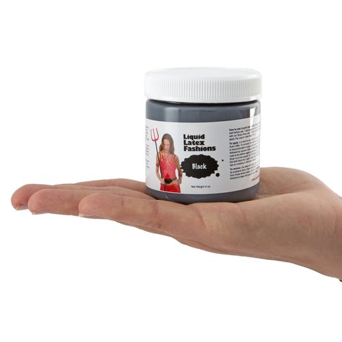 Liquid Latex Fashions Body Paint, Black, 4 Ounce