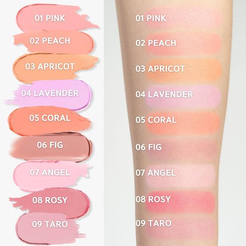 BBIA Ready To Wear Downy Cheek Cream Blush 8 Color - Creamy Blendable & Buildable Blush Dewy Texture & Matte Finish High Pigment Longlasting Lightweight Natural Face Makeup, 0.12oz (06 DOWNY FIG)