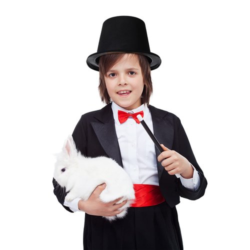 SATINIOR 12 Pcs Top Hats Plastic Magician Hat Derby Victorian Hat Unisex Formal Costume Hat for Party Supply(Black)