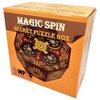 Magic Spin Secret Puzzle Box- Money and Gift Card Holder in a Wood IQ Tricky Lock Box with Hidden Compartments Brainteaser