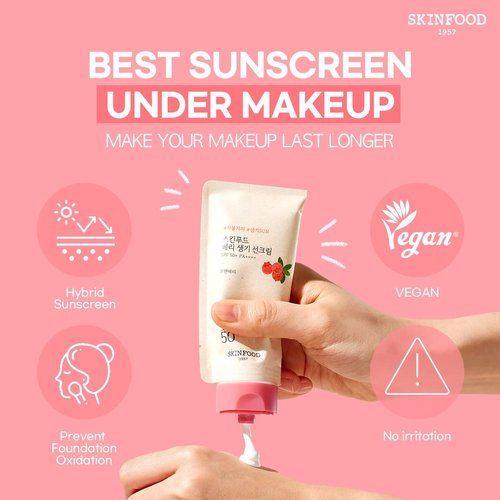 Skin Food Since 1957 Berry Glowing Sun Cream, SPF 50+ PA++++, 1.69 fl oz (50 ml)